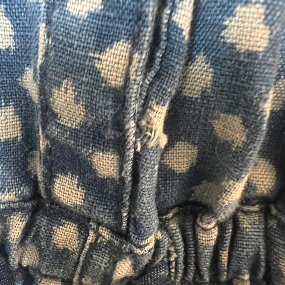 Anthropologie Hei Hei Dottie Chambray linen romper size S - Picture 5 of 9